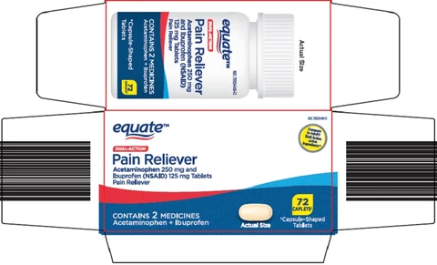 equate pain reliever packaging