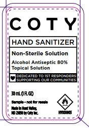Coty Hand Sanitizer Non-Sterile Solution Alcohol Antiseptic 80% Topical Solution 포장