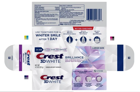 Crest 3D WhiteBrilliance Bright Mint 포장