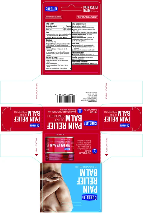 Coralite Ultra Strength Pain Relief 포장