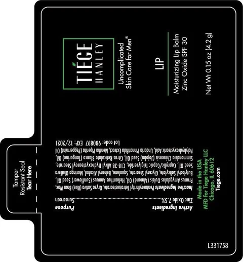 Tiege Hanley Moisturizing Lip Balm SPF 30 packaging