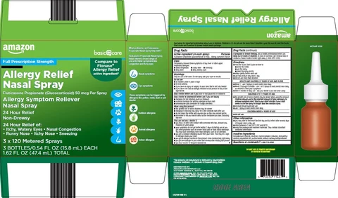 basic care allergy relief nasal 포장