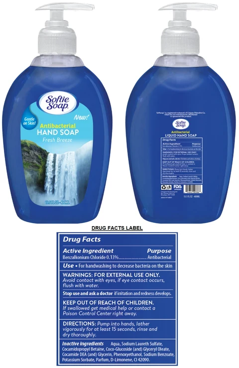 Softie Antibacterial HANDSOAP Fresh Breeze 포장