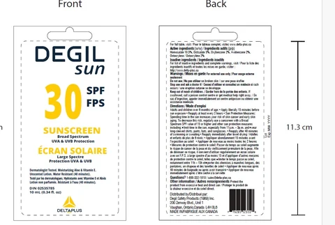 Degil Sun SPF 30 Sunscreen 포장