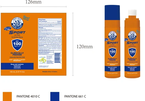 SUNSCREEN SPRAY150mL 포장