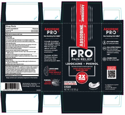 Absorbine Jr Pro Cream packaging