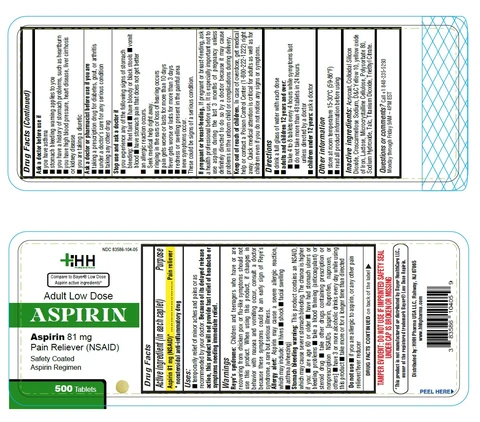 Aspirin 81mg Enteric Coated 포장