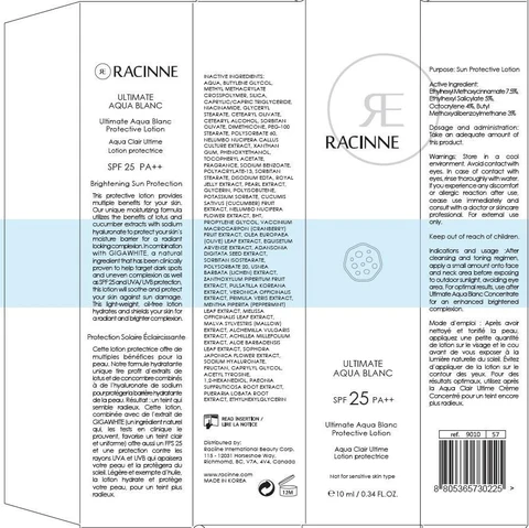 ULTIMATE AQUA BLANC PROTECTIVE10mL 포장