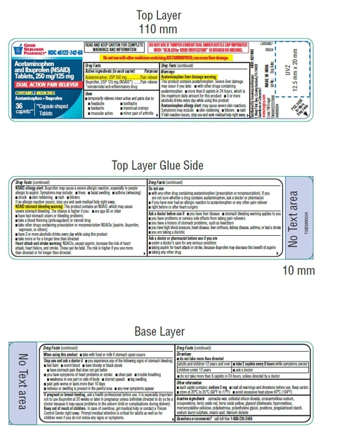 Acetaminophen and Ibuprofen 포장