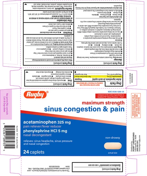 Sinus Congestion and PainMaximum Strength 포장