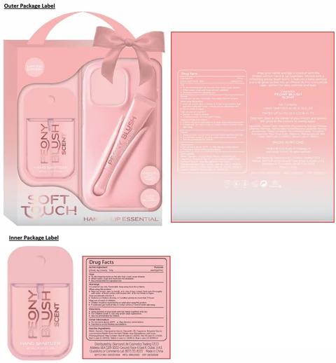 SOFT TOUCH HAND SANITIZER PEONY BLUSH SCENT 포장