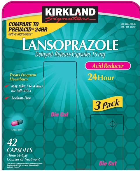 Kirkland Signature Lansoprazole 포장