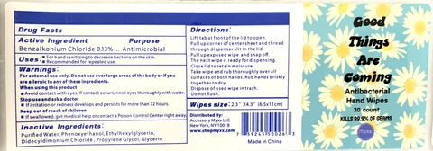 hand wipes packaging