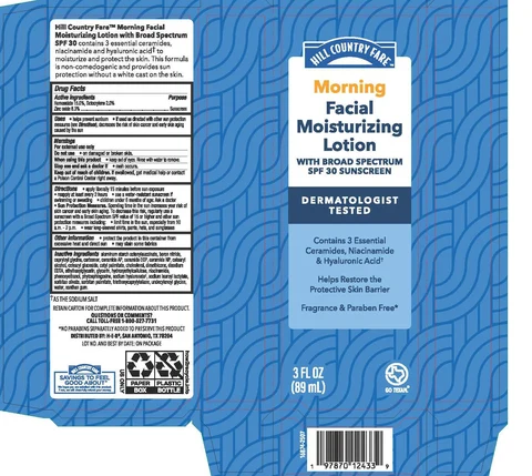 Hill Country Fare Morning Facial Moisturizing with Broad Spectrum SPF 30 Sunscreen 포장