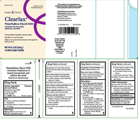 CLEARLAX packaging