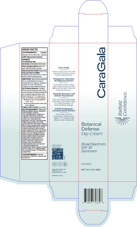 CaraGala - Botanical Defense Day Cream Broad Spectrum SPF 30 Sunscreen 포장