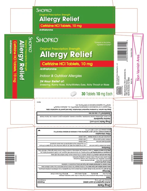 Cetirizine Hydrochloride 포장