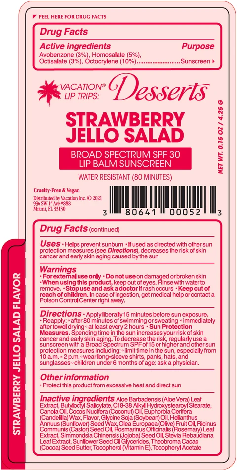 PRINCIPAL DISPLAY PANEL - 4.25 G Tube Label - STRAWBERRY JELLO SALAD
