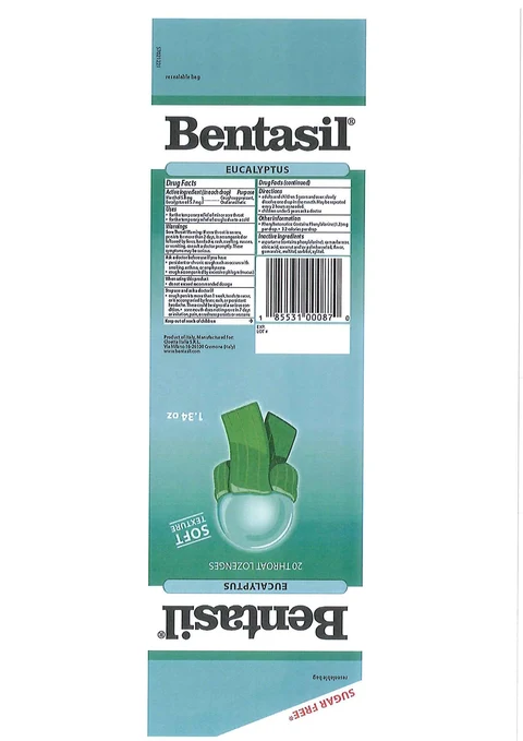 BentasilSUGAR FREE EUCALYPTUS SOFT Texture 포장