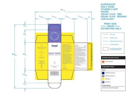 Daily Dose Bioretinol Mineral SPF 40 포장