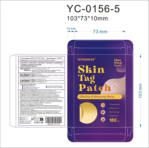 Skin tag patches packaging