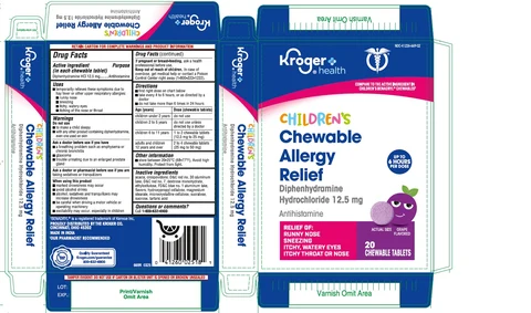 Childrens Chewable Allergy Relief packaging