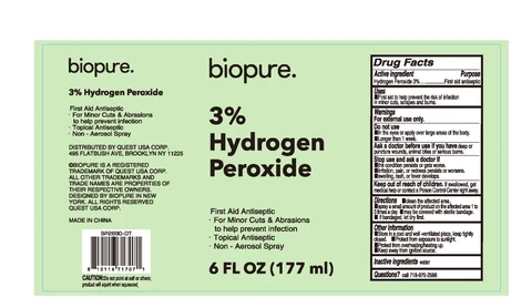 HYDROGEN PEROXIDE packaging