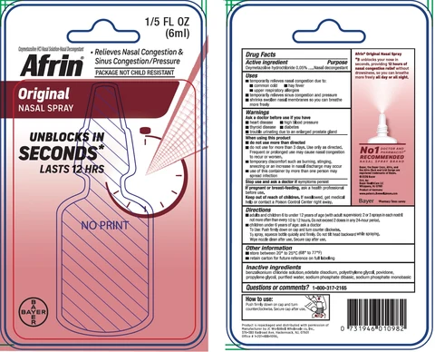 Afrin Original Nasal 포장