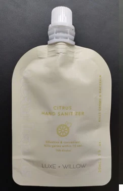 Hand Sanitizer packaging