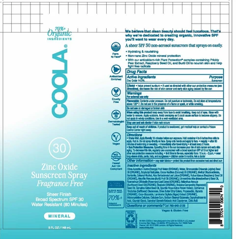 Coola SPF 30 Mineral Sunscreen Fragrance Free 포장