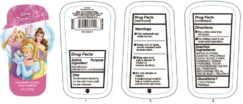 Strawberry Scented Hand Sanitizer packaging