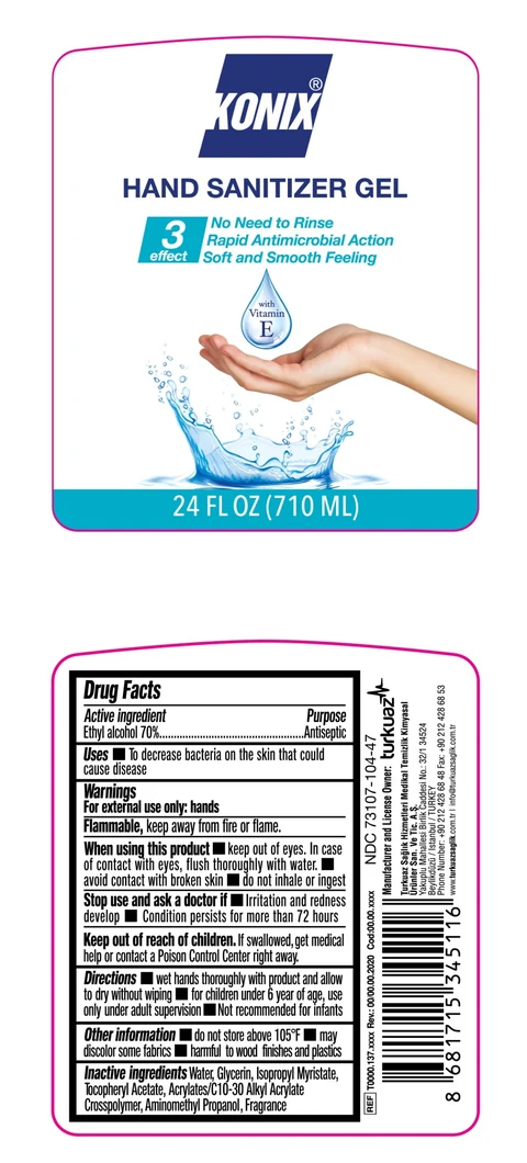 Konix Consumer sanitizer gel 710ml