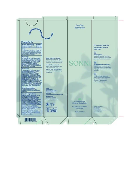 Sonni SunDay Body Balm packaging