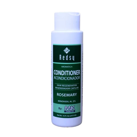 aromatica hair acondicionador romero con minoxidil packaging