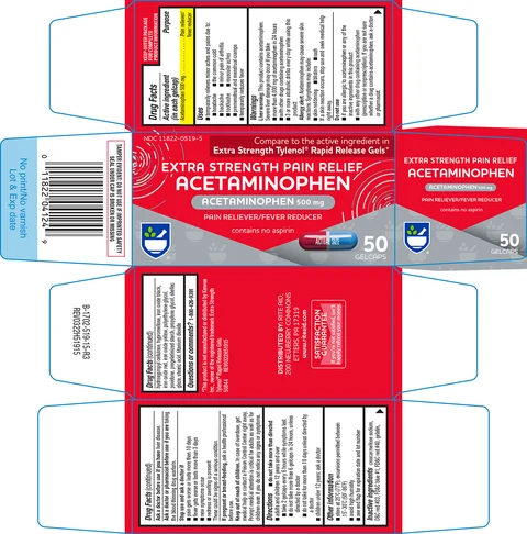 pain relief acetaminophenExtra Strength 포장