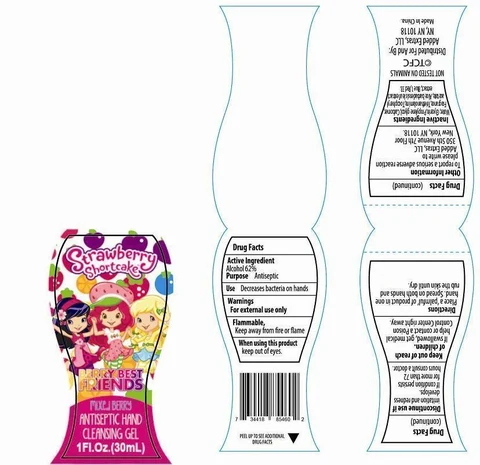 Strawberry Shortcake Berry Best Friends Mixed Berry Antiseptic Hand Cleansing packaging
