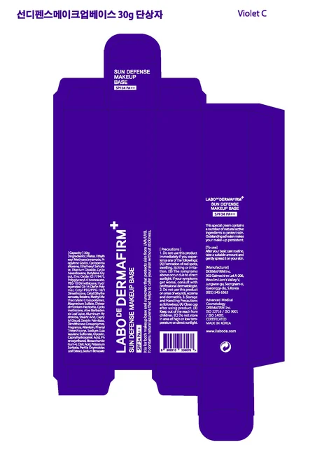 LABODE DERMAFIRM SUN DEFENSE MAKE UP BASE packaging
