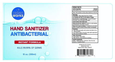clean works Hand Sanitizer packaging