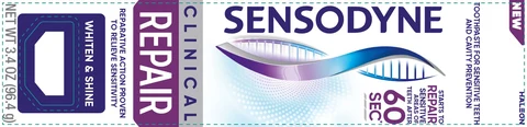 Sensodyne Whiten and Shine / Sensodyne Fresh Clean 포장
