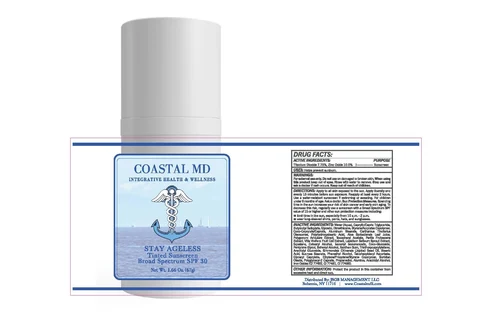 Stay Ageless Tinted Mineral Sunscreen Broad Spectrum SPF 30 packaging