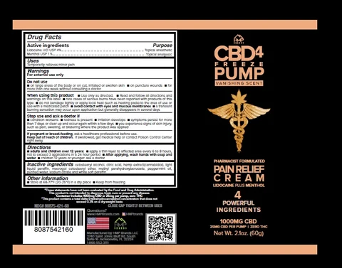 CBD4 FREEZE PUMP VANISHING SCENT packaging