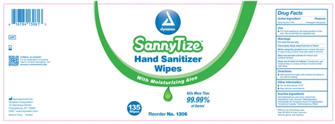 SannyTize Hand Sanitizer Wipe 포장