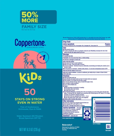 Coppertone Kids SPF 50 Sunscreen 포장