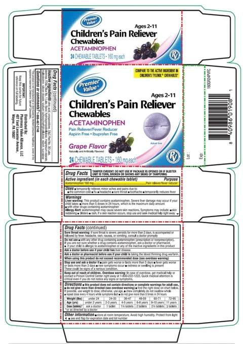 Junior AcetaminophenAges 6-11 packaging