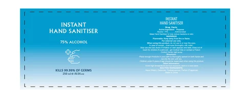 250 ml label
