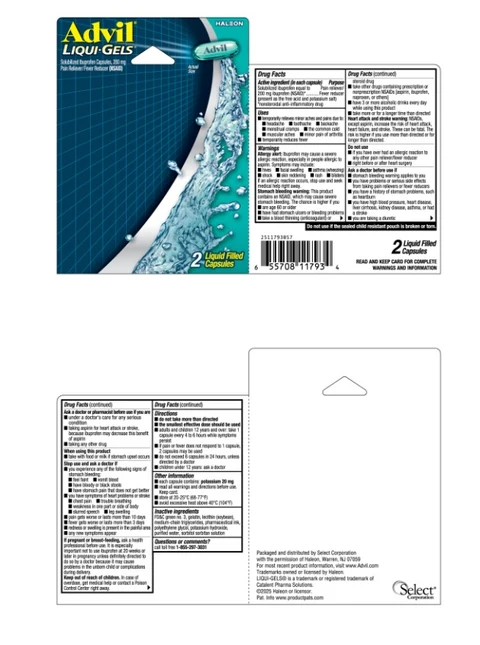 Advil Liquigel 포장