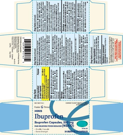 Ibuprofen minis 포장