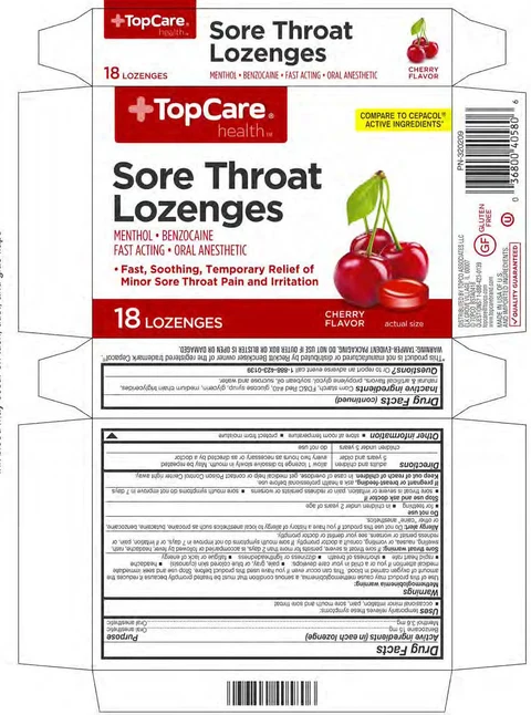 Cherry Sore Throat Lozenge packaging