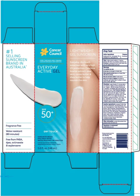 Cancer Council Everyday Active SPF50 Plus 포장