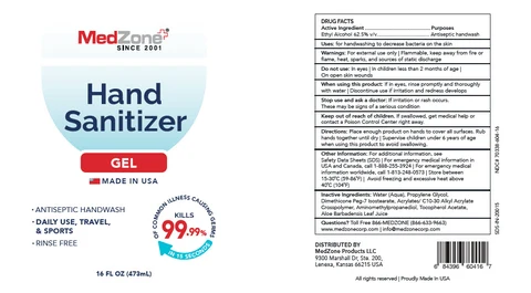 Hand Sanitizer packaging